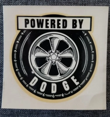 $19.99 • Buy Vintage 1960's Water Decal Powered By Dodge Hot Rod Drag Racing Hemi Gasser Old