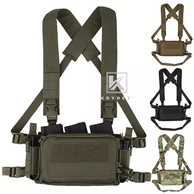 KRYDEX Tactical D3CR Chest Rig Placard 5.56 7.62 Rifle 9mm Pistol Mag Carrier • $59.95