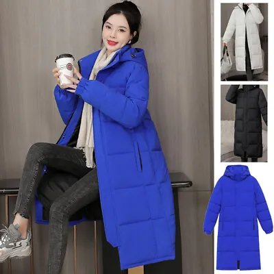 £34.77 • Buy NEW Womens Winter Hooded Long Coat Maxi Long Puffer Parka Ladies Quilted Jacket