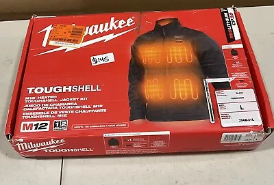 Milwaukee 204B-21L M12 Toughshell Men's Heated Jacket Kit Size Large - Black • $137.70