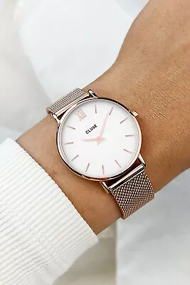 Cluse Watches Womens Watches Minuit Mesh Rose Gold Watch Size OneSize Rosegold • $169