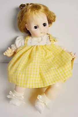 VTG NEW MADAME ALEXANDER BLONDE PUDDIN 14  Baby Vinyl DOLL #3930 Box/Tag YELLOW • $50