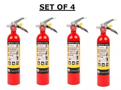 4X 2.5 Lb Fire Extinguisher ABC Dry Chemical Rechargeable DOT Vehicle Bracket UL • $198