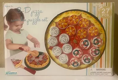 My First Kenmore Pretend Play 3D PIZZA Wooden Puzzle SET 27 PCS • $34.99