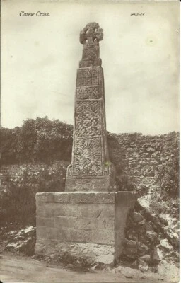 £0.99 • Buy CAREW CROSS, PEMBROKESHIRE, WALES (REAL PHOTO SEPIA POSTCARD) C1910