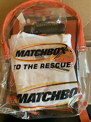 Matchbox To The Rescue BACKPACK T-shirt Badge Flashlight Activity Book Goody • $9.99