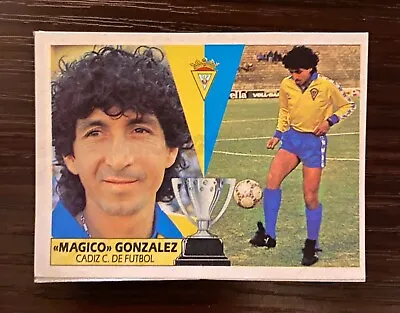 1987/1988 Magico Gonzalez Ed. Este Sticker Cut From Album Cadiz Card El Salvador • $17