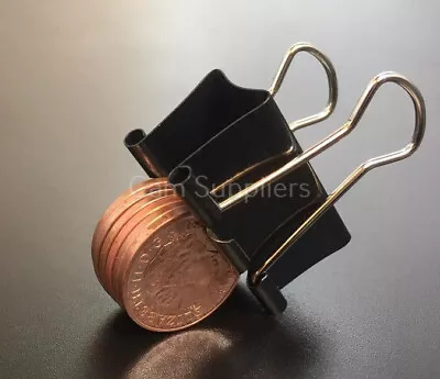 £0.99 • Buy Foldback Clips Bulldog Metal Binder Grip Paper Clip 19mm 25mm 32mm 51mm 5 Sizes 