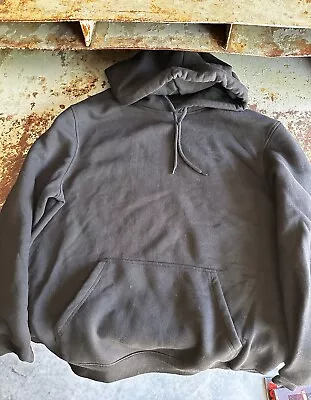 H&M Black Hooded Sweatshirt - L • $15