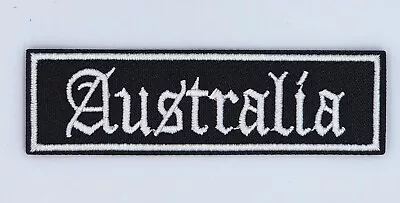 Australia Banner Biker Harley Davidson Vest Embroidered Patch Badge Iron Sew On • $8.03