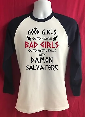 Good Girls Go To Heaven Baseball Top - Inspired By Salvatore Vampire Diaries • £19.99