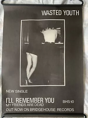 Wasted Youth Original UK 1980 I'll Remember You Single Promo Poster • £1