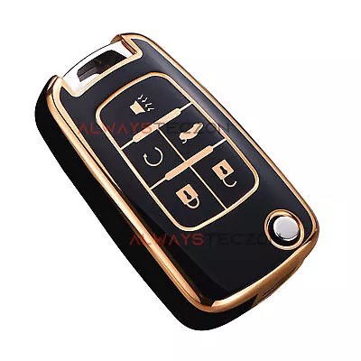 Car Key Cover Remote Case Gloss TPU Fob For Holden VF Black • $14.29