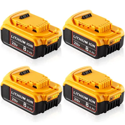 Pack For DeWalt 20V 20 Volt Max XR 8.0AH Lithium Ion Battery DCB206-2 DCB205-2 • $99.98