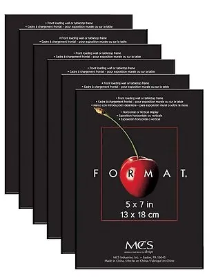 MCS Format Frame 5x7 Black Value 6 Pack (Same Shipping Any Qty) • $15.72