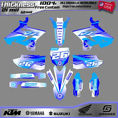 Fits Yamaha YZ 125 250 MX Motocross 2015 2016 2017 2018 2019 2021 Graphic Kit • $130.62