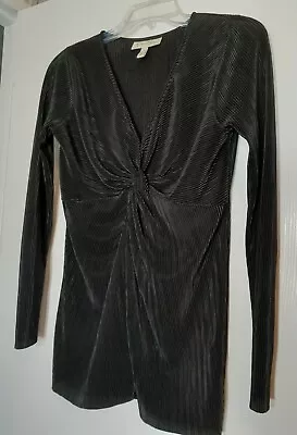 $14.99 • Buy Women's  Jessica Simpson  Accordian Pleated & Knotted Tunic; Black; Size S