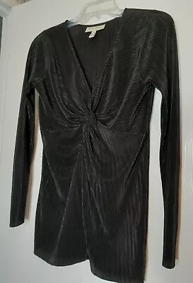 Women's  Jessica Simpson  Accordian Pleated & Knotted Tunic; Black; Size S • $9.99