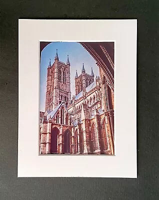 180614P - Lincoln Cathedral - Photographic Print With White Photo Print • £9