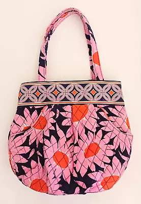 Vera Bradley Morgan Shoulder Tote Loves Me Navy/Pink Floral • $13.99