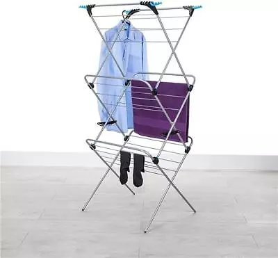 Minky Clothes Dryer Airer 3 Tier Plus Indoor Airer 21 M Drying Space Saver       • £32.99