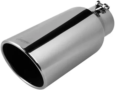 Universal Diesel Trucks Car Exhaust Tip 4 Inch Inlet 6  Outlet 15  Long Stain • $58.50