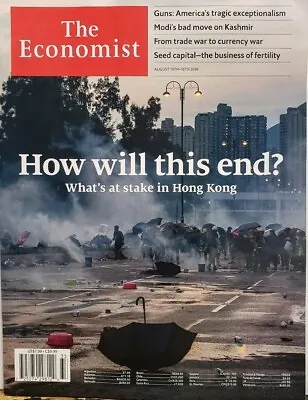 The Economist Aug 10-16 2019 Hong Kong Guns Seed Capital FREE SHIPPING CB • $11.97