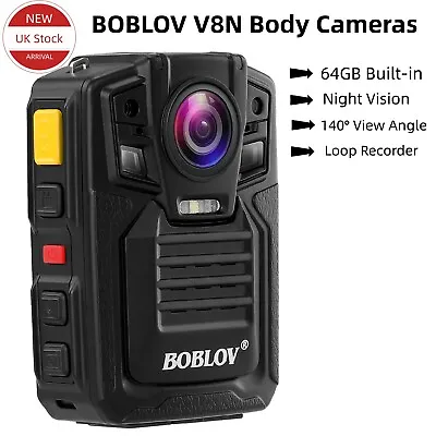 £107.48 • Buy 1080P Police Body Camera With Audio IR Night Vision Body Camera Security 64GB
