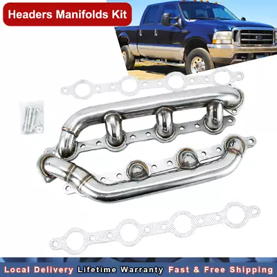 Stainless Steel Headers Manifolds For 1999-2002 Ford F250 F350 F450 F550 7.3L • $199