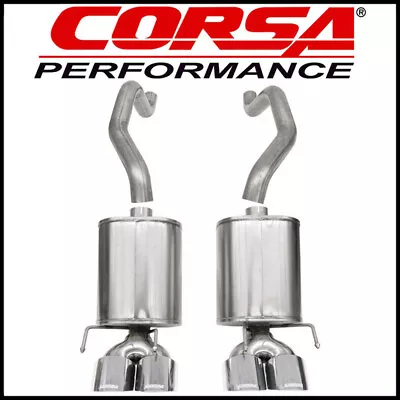 Corsa Sport 2.5  Axle-Back Exhaust System Fit 2009-13 Chevrolet Corvette C6 6.2L • $2016.99