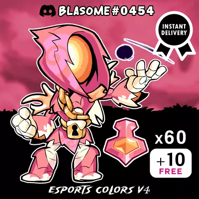 Brawlhalla | X60 + 10 Free Esports Colors V4 | Fast Delivery • $5.59