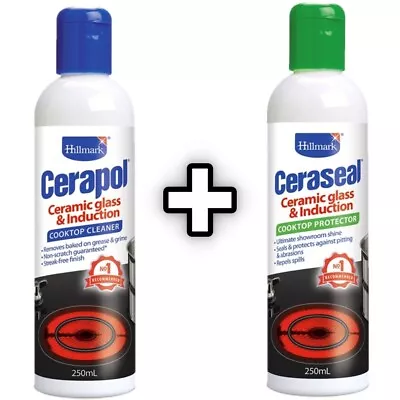 Hillmark Cerapol Ceramic Glass & Induction Cooktop Cleaner + Ceraseal Protector • $29.99