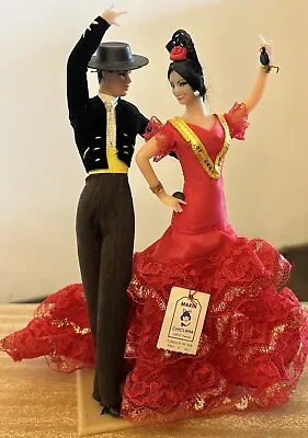 Vintage Marin Chiclana Spanish Flamenco Dancers Dolls Couple Make An Offer • $35.71