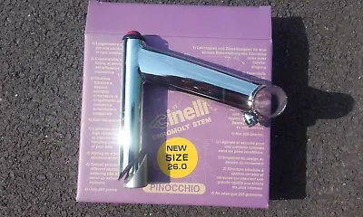 NEW NOS Cinelli Pinocchio 26.0mm Handlebar 130mm Bike Stem (22.2mm) 1  Quill • £21