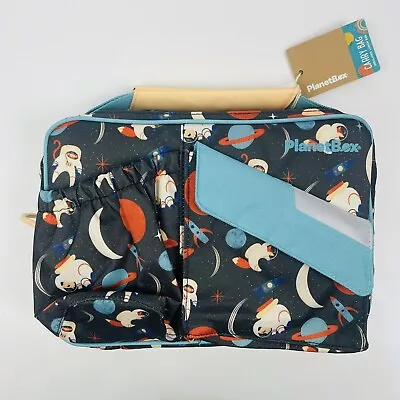 PlanetBox Insulated Lunch Bag 9 X 12 X 2.5 Inches Space Animals • $29.97