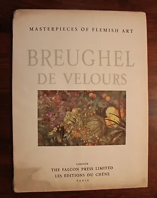 Vtg.  French Flemish Art Study Plates Prints Breughel De Velours Limited Edition • $14.95