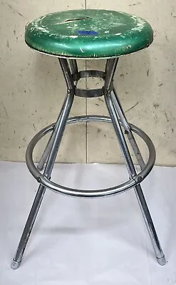 Vintage Cosco MCM Swivel Stool Vinyl Upholstered Seat Mid Century Modern Project • $59.99