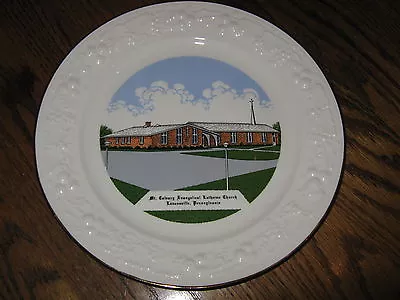 LavansvillePennsylvania Mt. Calvary Evangelical Luthern Church Decorative Plate • $16