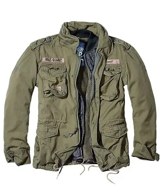 Build Your Brandit M65 Giant Jacket BD301-Men's Warm Military Police Coat Fleece • £132.79