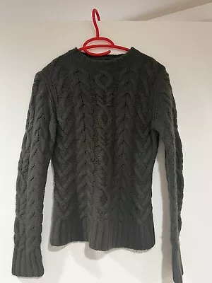 Vintage Moda International Sweater Lambs Wool Blend Women XS Sage Green • $19