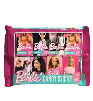 Barbie Candy Sticks Birthday Party Bag Filler With Tattoos 8 Mini Packs • £3.90