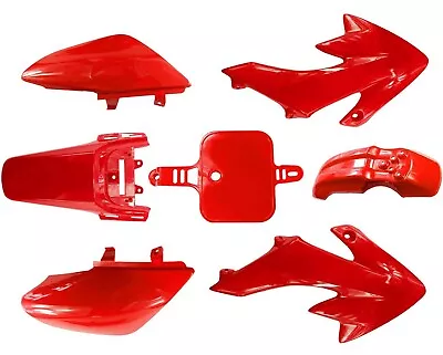 Plastic Kit Honda CRF50 XR50 CRF XR 50 SDG SSR Pro Pit Bike 70CC 110CC 125CC RED • $25.95