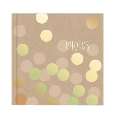 6 X4  Photo Album Memo Slip In Holds 200 Photos Polka Dot Family Travel Memories • £10.19