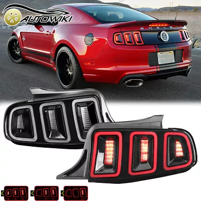 LED Tail Light Sequential Turn Signal Lamp Clear Lens For 2010-2014 Ford Mustang • $399.99