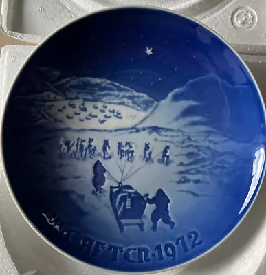 B&G BING & GRONDAHL 1972 Christmas Plate “Christmas In Greenland” Estate Sale • $21