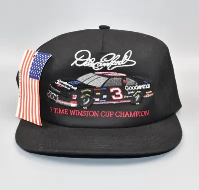 Dale Earnhardt NASCAR 7 Time Winston Cup Champion Vintage Snapback Cap Hat - NWT • $64.95
