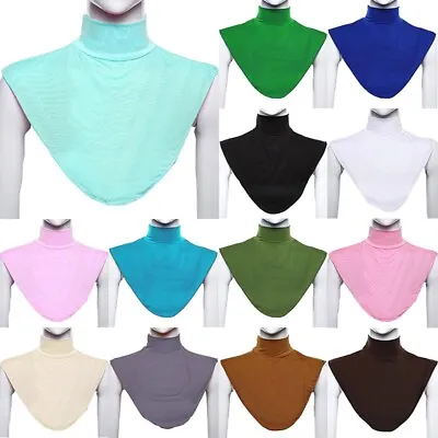 ***Muslim Women False Collar Neck Cover Bib Hijab Turtleneck Clothes Accessories • £1.43