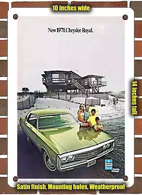 METAL SIGN - 1971 Chrysler Royal - 10x14 Inches • $24.61