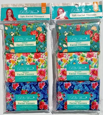 Pioneer Woman Facial Tissue 3 Pack (Lot Of 2 Packs)- Free Shipping • $17