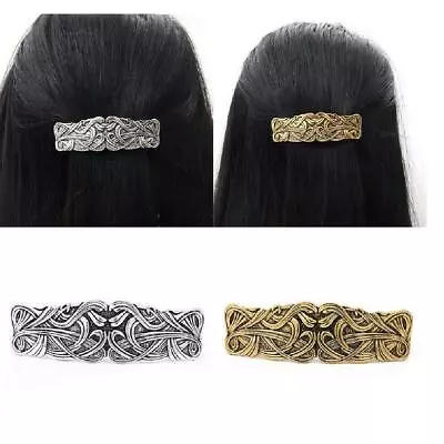 Vintage Style Metal French Barrette Hairclip Hair Clasp Hair Decor Accessory • £4.32